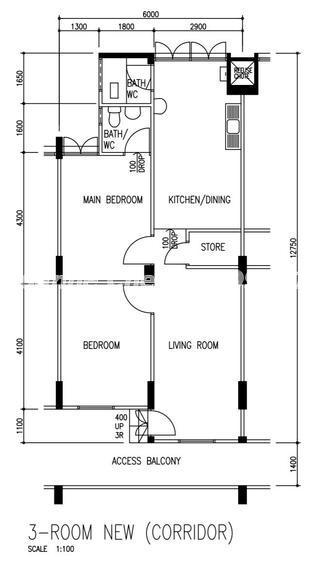 Blk 614 Bedok Reservoir Road (Bedok), HDB 3 Rooms #156957602